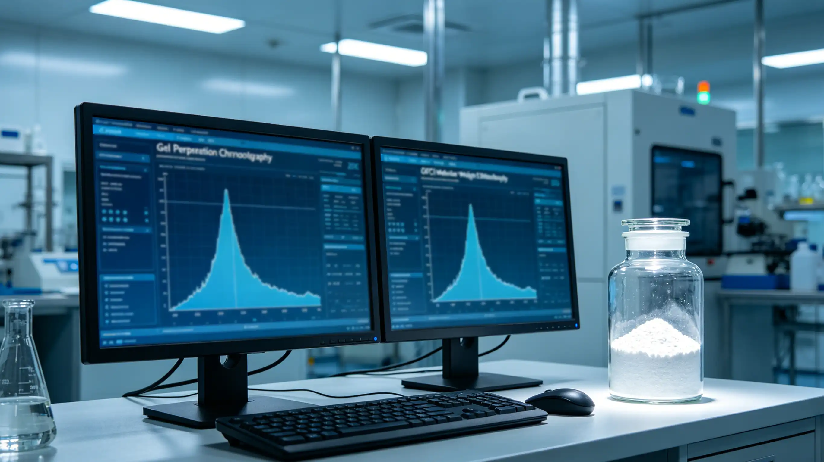 HPLC analytical graph displaying low-molecular-weight peptides